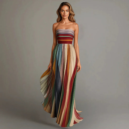 Robe Longue Bustier Dos Nu